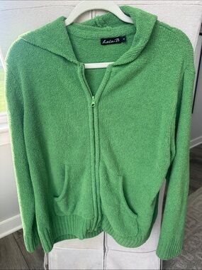 Bright Green Fleece Hoodie